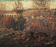 Ernest Lawson Harlem River oil painting